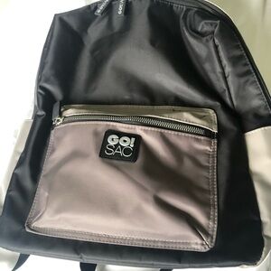 Go Sac gray and black backpack